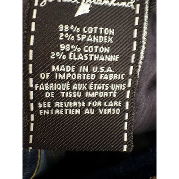 7 FOR ALL MANKIND The Ankle Skinny Jeans Raw Hem‎  Size 27x 32L Dark Wash - Picture 9 of 10